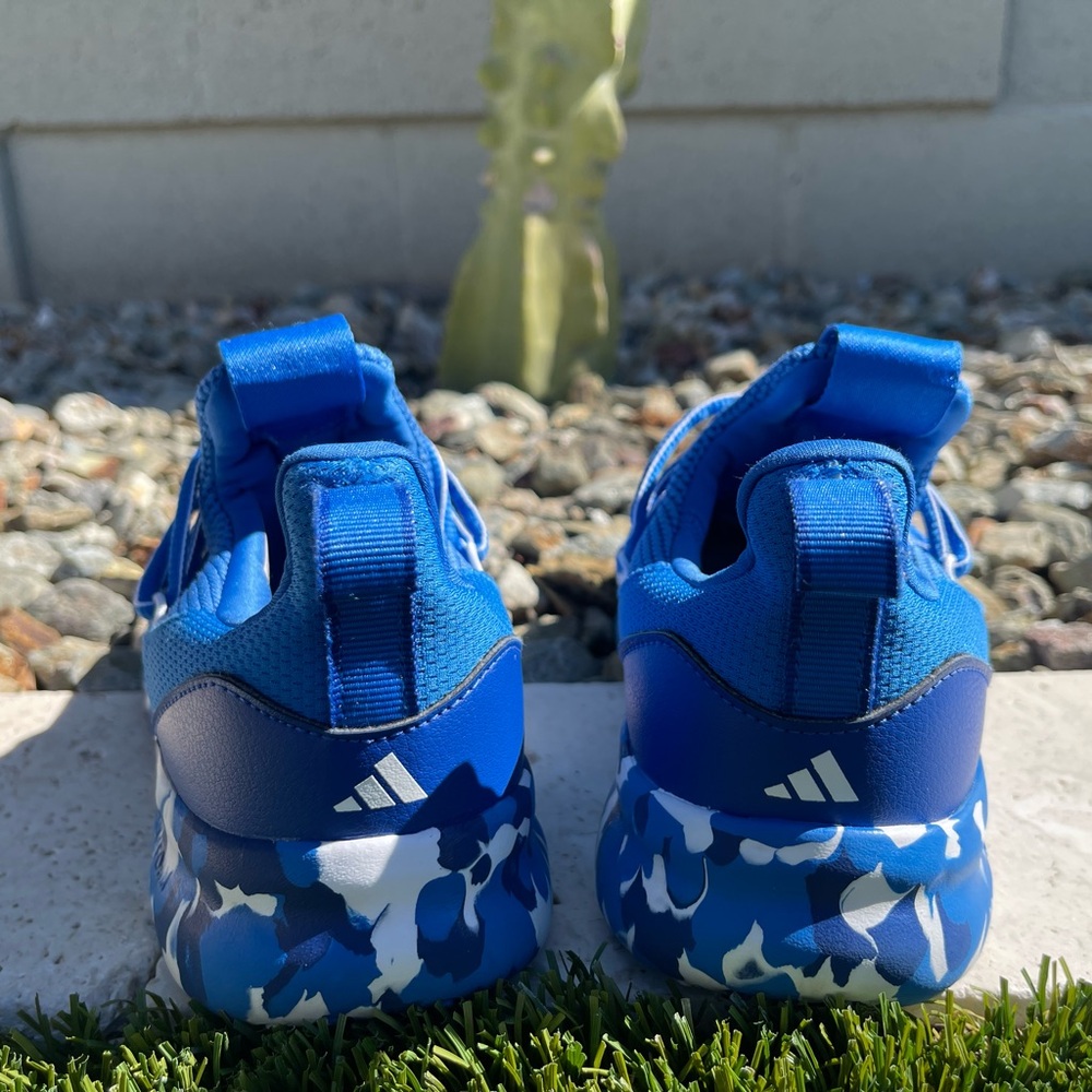 Adidas Blue Sneakers with Camouflage Detail - Picture 4 of 6